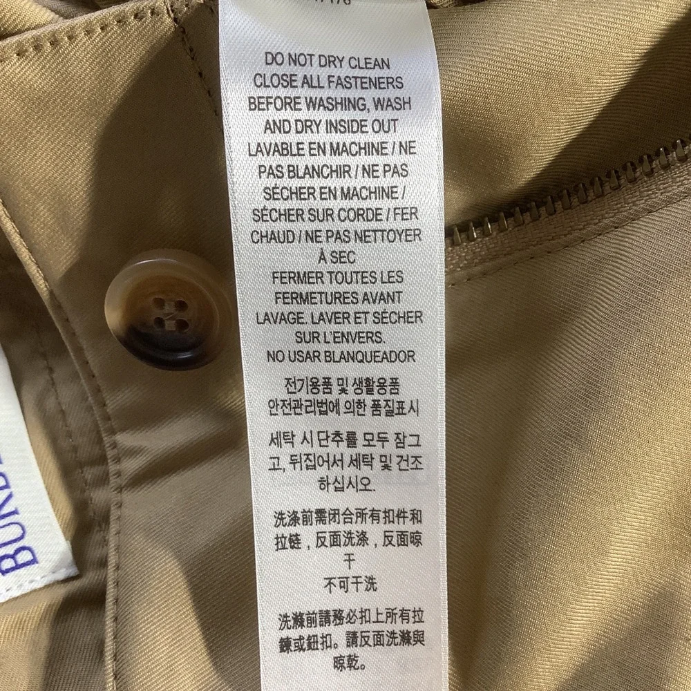 Burberry Kids Sand Oscar Cargo Shorts Vintage Check Pocket Organic Cotton 8Y NWT